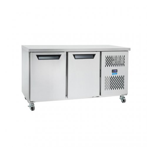 HUT2SDSS undercounter 2 door freezer